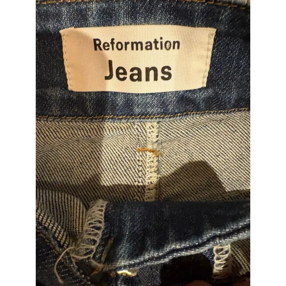 Reformation Kayo belted high waisted skinny jean size 25
